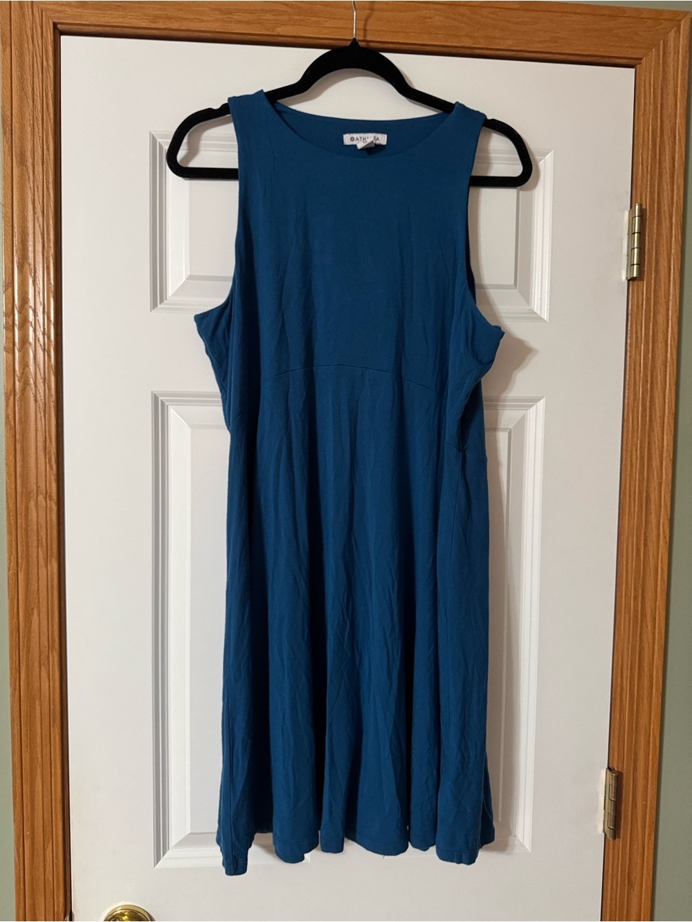 EUC Athleta Sleeveless Teal Modal supersoft Swing Dress size XL